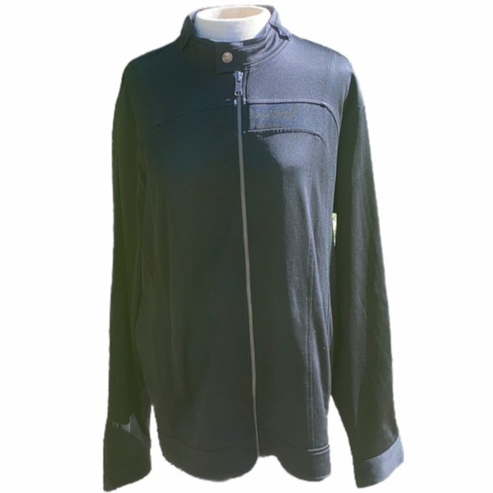 Express Jacket full zip black men’s large 100% polyester